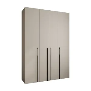 Drehtürenschrank Como 3 245,5/170/40 4-türig (Kaschmir/Schwarz) Sonderaktion