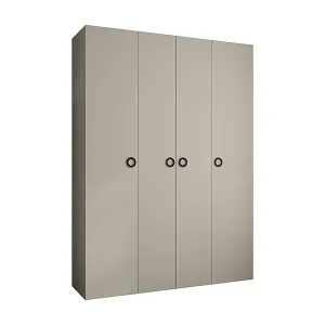 Meistverkauft Drehtürenschrank Como 1 245,5/180/50 4-türig (Kaschmir/Schwarz)