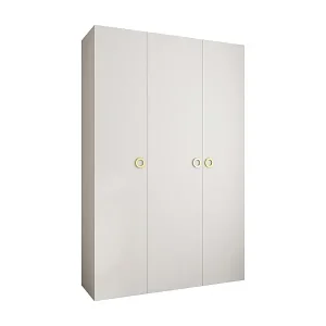 Top-Seller Drehtürenschrank Como 1 245,5/160/40 3-türig (Weiß/Gold)
