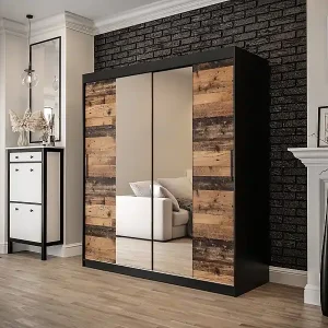 ARMARIO OLD STYLE 1 DE PUERTAS CORREDERAS 200/180/62 2 puertas Preisknaller