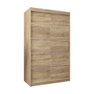 SCHWEBETÜRENSCHRANK VERONA 1 200/120/62 2-türig (Sonoma/Sonoma) Preiswert