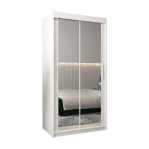 ARMARIO TOKYO 3 DE PUERTAS CORREDERAS 200/100/62 2 puertas (Blanco/Blanco) Kostenloser Versand
