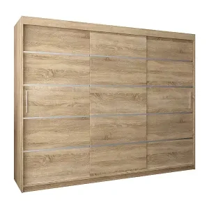 Heißes Angebot SCHWEBETÜRENSCHRANK VERONA 1 200/250/62 3-türig (Sonoma/Sonoma)