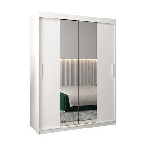 Expressversand Schwebetürenschrank Tokyo 1 200/150/62 2-Türig (Weiß)