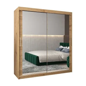 Aktuell ARMARIO TOKYO 3 DE PUERTAS CORREDERAS 200/180/62 2 puertas (Artisan/Artisan)