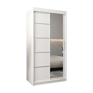 Markenprodukt SCHWEBETÜRENSCHRANK VERONA 2 200/100/62 2-türig (Weiß/Weiß)