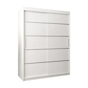 SCHWEBETÜRENSCHRANK VERONA 1 200/150/62 2-türig (Weiß/Weiß) Sonderaktion