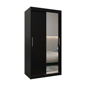 ARMARIO TOKYO 2 DE PUERTAS CORREDERAS 200/180/62 2 puertas (Negro/Negro) Expressversand