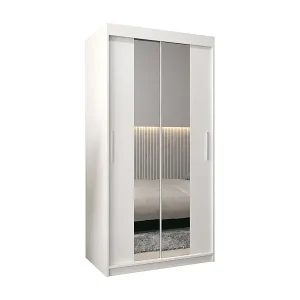 Kostenloser Rückversand Schwebetürenschrank Tokyo 1 200/100/62 2-Türig (Weiß)