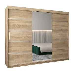 SCHWEBETÜRENSCHRANK VERONA 2 200/250/62 3-türig (Sonoma/Sonoma) Sichere Zahlung