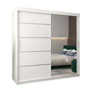 Neu Im Sortiment SCHWEBETÜRENSCHRANK VERONA 2 200/200/62 2-türig (Weiß/Weiß)