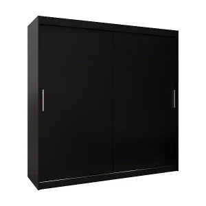 Schwebetürenschrank Tokyo 200/200/62 2-Türig (Schwarz) Jetzt Bestellen