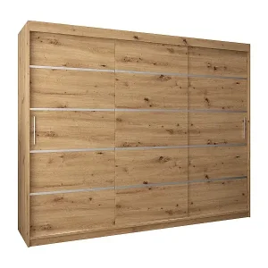 SCHWEBETÜRENSCHRANK VERONA 1 200/250/62 3-türig (Artisan/Artisan) Preiswert