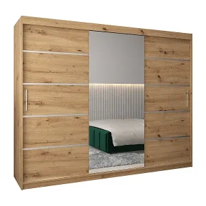 SCHWEBETÜRENSCHRANK VERONA 2 200/250/62 3-türig (Artisan/Artisan) Neuheit