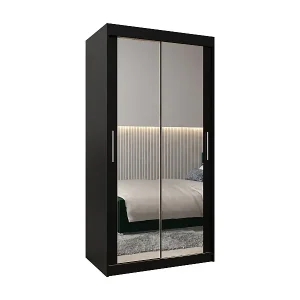 Preisknaller ARMARIO TOKYO 3 DE PUERTAS CORREDERAS 200/100/62 2 puertas (Negro/Negro)