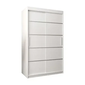 SCHWEBETÜRENSCHRANK VERONA 1 200/120/62 2-türig (Weiß/Weiß) Ausverkauf