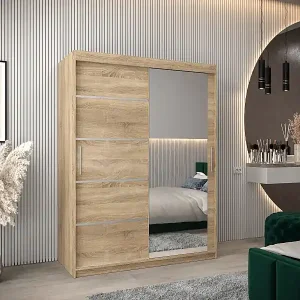 SCHWEBETÜRENSCHRANK VERONA 2 200/150/62 2-türig (Sonoma/Sonoma) Finale Aktion