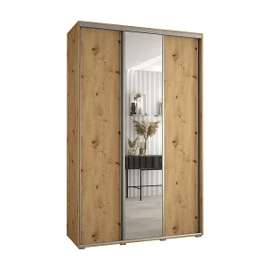 SCHWEBETÜRENSCHRANK DAVOS 3 235,2/150/45 3-türig (Artisan/Artisan/Silber) Günstig