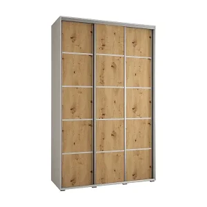 Top-Seller SCHWEBETÜRENSCHRANK DAVOS 4 235,2/150/60 3-türig (Weiß/Artisan/Schwarz)