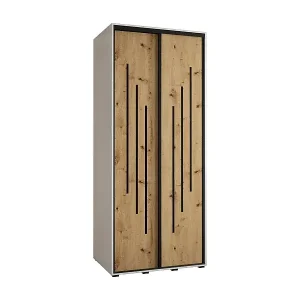 Jetzt Bestellen SCHWEBETÜRENSCHRANK DAVOS 8 235,2/110/45 2-türig (Weiß/Artisan/Schwarz)