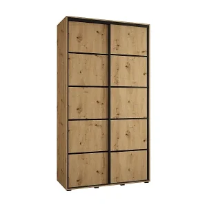 SCHWEBETÜRENSCHRANK DAVOS 4 235,2/140/45 2-türig (Artisan/Artisan/Schwarz) Jetzt Bestellen