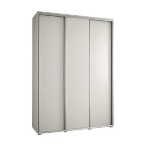 Sichere Zahlung SCHWEBETÜRENSCHRANK DAVOS 1 235,2/180/45 3-türig (Weiß/Weiß/Silber)