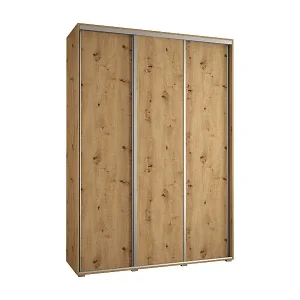 Direkt Vom Hersteller SCHWEBETÜRENSCHRANK DAVOS 1 235,2/170/60 3-türig (Artisan/Artisan/Silber)