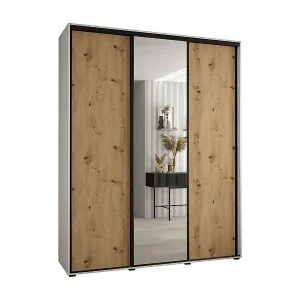 Jetzt Bestellen SCHWEBETÜRENSCHRANK DAVOS 3 235,2/190/60 3-türig (Weiß/Artisan/Schwarz)