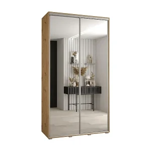 SCHWEBETÜRENSCHRANK DAVOS 2 235,2/130/45 2-türig (Artisan/Artisan/Silber) Garantierte Lieferung