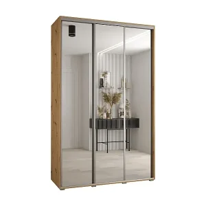 SCHWEBETÜRENSCHRANK DAVOS 2 235,2/170/45 3-türig (Artisan/Artisan/Silber) Begrenztes Angebot