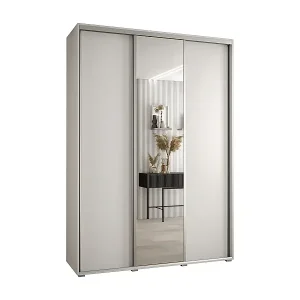 SCHWEBETÜRENSCHRANK DAVOS 3 235,2/170/45 3-türig (Weiß/Weiß/Silber) Sofort Bestellen