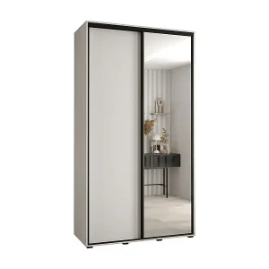 Jetzt Kaufen SCHWEBETÜRENSCHRANK DAVOS 3 235,2/140/60 2-türig (Weiß/Weiß/Schwarz)