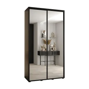 Neue Kollektion SCHWEBETÜRENSCHRANK DAVOS 2 235,2/140/45 2-türig (Schwarz/Schwarz/Schwarz)