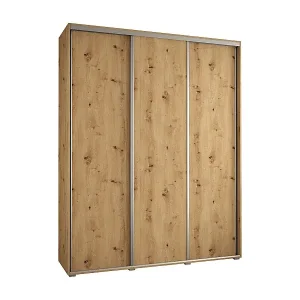 Heißes Angebot SCHWEBETÜRENSCHRANK DAVOS 1 235,2/200/45 3-türig (Artisan/Artisan/Silber)