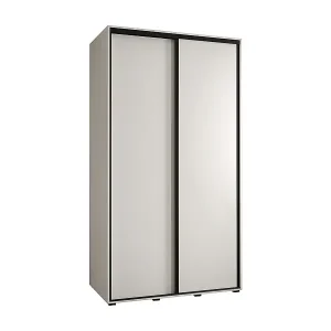 Gratis Versand SCHWEBETÜRENSCHRANK DAVOS 1 235,2/130/60 2-türig (Weiß/Weiß/Schwarz)