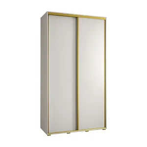 Saisonangebot SCHWEBETÜRENSCHRANK DAVOS 1 235,2/140/45 2-türig (Weiß/Weiß/Gold)