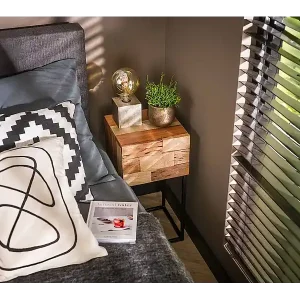 Preisreduziert Nachttisch - Holz Holz - 30 x 30 cm - MILLA