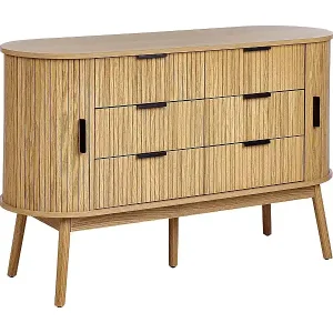 Angebot Kommode mit 6 Schubladen SELAH Braun