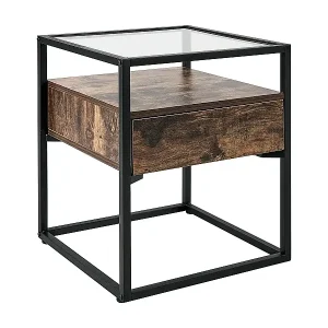 Beistelltisch MAUK Dunkelbraun Heißes Angebot