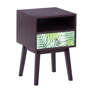 Mega-Angebot Nachttisch mit 1 Schublade RODES Dunkelbraun