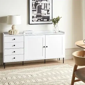Kostenloser Rückversand Sideboard mit 2 Türen ALCOVE Weiss