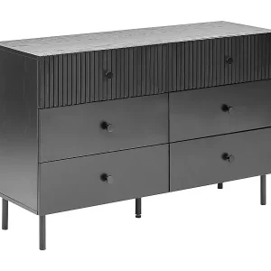Kommode mit 6 Schubladen COVENTRY Schwarz Must-Have