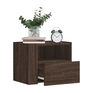 Wand-Nachttisch Braun Eichen-Optik 45x30x35 cm Mega-Angebot