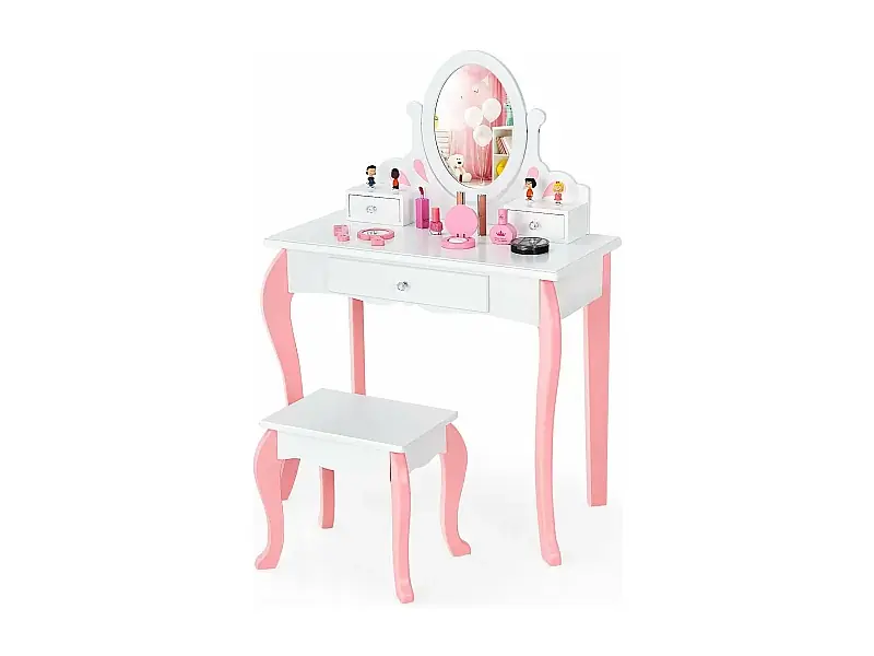 Sichere Zahlung Kinder Schminktisch mit Hocker