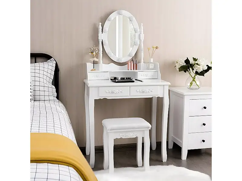 Wochenendangebot Schminktisch Set mit 10 LED-Leuchten