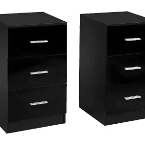 2er Nachtschrank mit 3 Schubladen, Akten im Briefformat und Aktenordner Einzeln TI86387 Geprüft