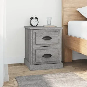 Begrenztes Angebot Nachttische 2 Stk. Grau Sonoma 39x39x47,5 cm Holzwerkstoff
