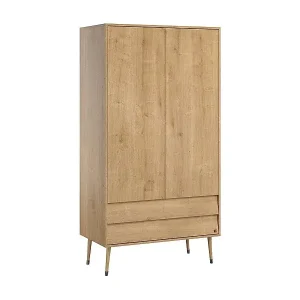 Sonderangebot Schrank mit 2 Türen und 2 Schubladen L100 x H191 cm - Bosque