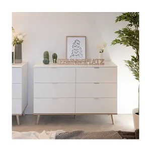 Markenprodukt Kommode mit 6 Schubladen L120 cm - Kopenhagen