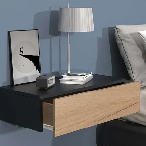 Angebot Holz Wandschublade Wand Hänge Nachttisch Usal M60